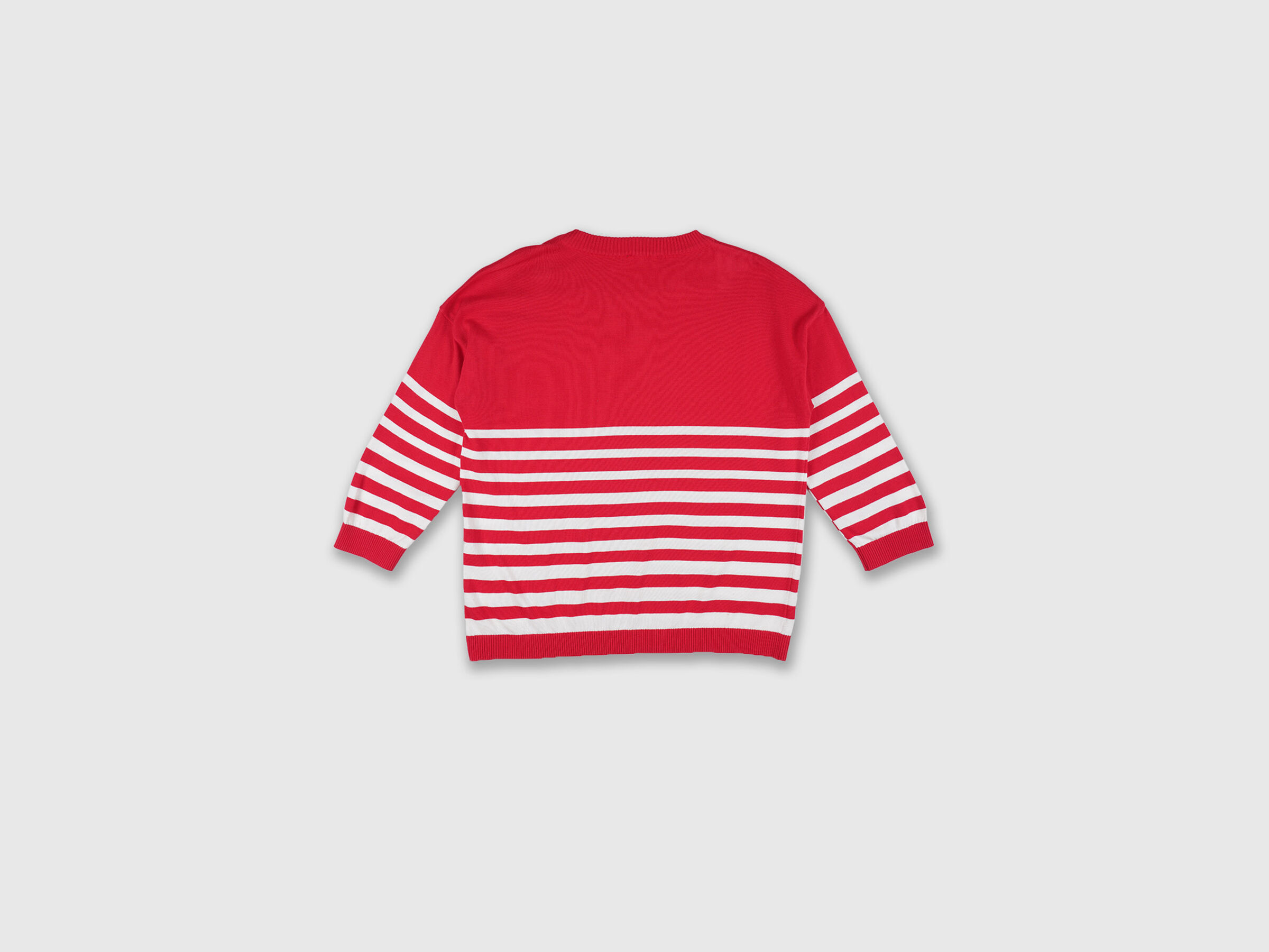 Full Sleeve Stripe Button Shoulder Tricot Top image number 6
